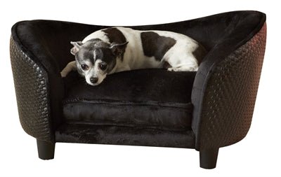 Enchanted Pet Enchanted Hondenmand Sofa Ultra Pluche Snuggle Wicker Bruin 68X41X38 CM - Best4pets.nl