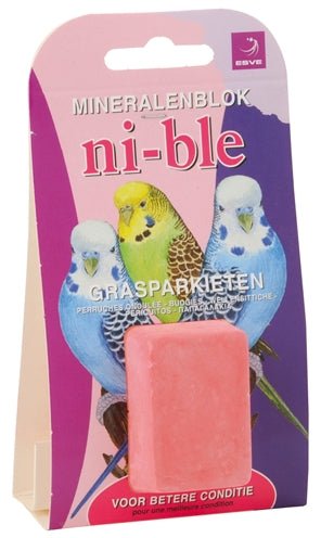 Esve Ni-Ble Mineralenblok Grasparkiet Roze - Best4pets.nl