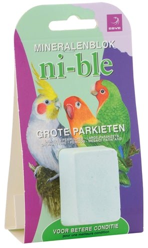 Esve Ni-Ble Mineralenblok Grote Parkiet Groen - Best4pets.nl