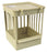 Fauna Nestkastje Plastic Met Tralies Beige 11,5X11,5X13,5 CM - Best4pets.nl