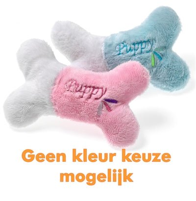 Flamingo Puppy Botje Roze Of Lichtblauw 13 CM - Best4pets.nl