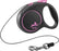 Flexi Rollijn Black Design Cord Roze - Best4pets.nl