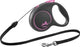 Flexi Rollijn Black Design Cord Roze - Best4pets.nl