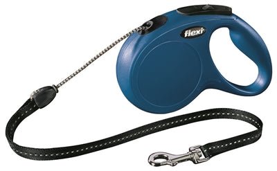 Flexi Rollijn Classic Cord Blauw - Best4pets.nl