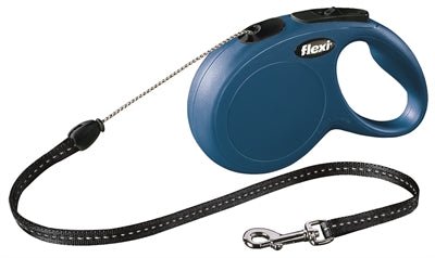 Flexi Rollijn Classic Cord Blauw - Best4pets.nl