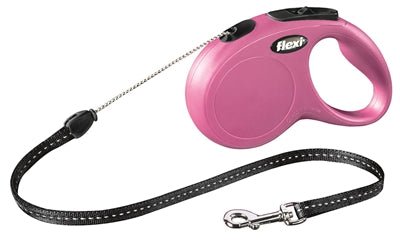 Flexi Rollijn Classic Cord Roze - Best4pets.nl