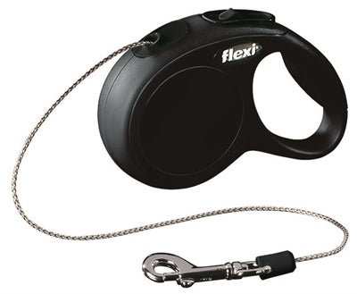 Flexi Rollijn Classic Cord Zwart - Best4pets.nl