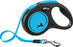 Flexi Rollijn New Neon Tape Zwart / Neon Blauw - Best4pets.nl