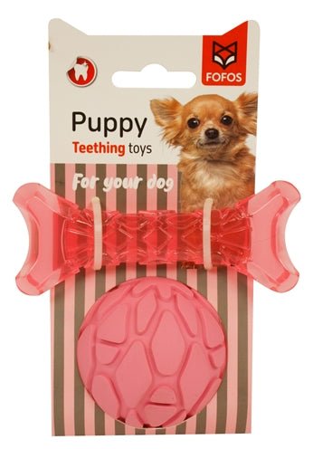 Fofos Melk Bot En Bal Roze 11X4,5X2 CM / 7X7X7 CM - Best4pets.nl