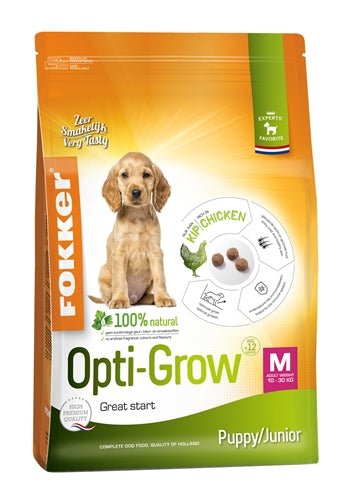 Fokker Opti-Grow Puppy / Junior Medium - Best4pets.nl