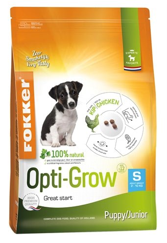 Fokker Opti-Grow Puppy / Junior Small 2,5 KG - Best4pets.nl