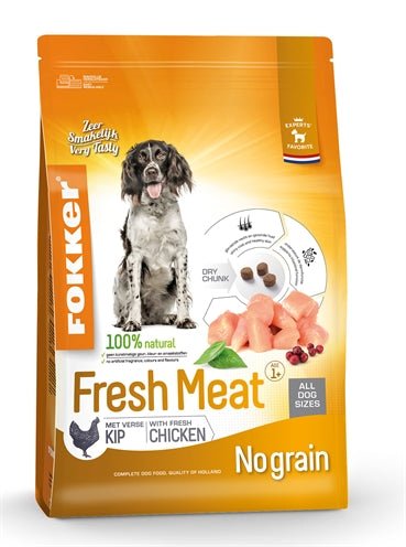 Fokker Premium + Fresh Meat 13 KG - Best4pets.nl