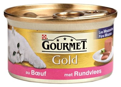 Gourmet Gold Fijne Mousse Rund 85 GR (24 stuks) - Best4pets.nl