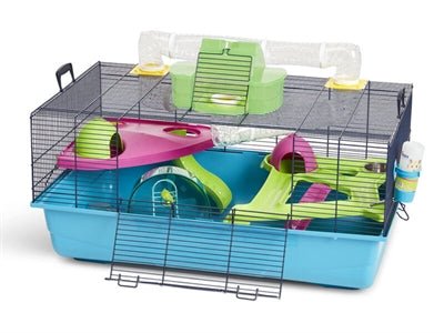 Hamsterkooi Heaven Metro Lichtblauw / Donkerblauw 80X50X50 CM - Best4pets.nl