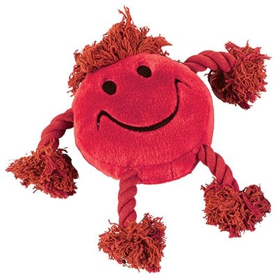 Happy Pet Happy Faces Pluche Smiley Rood 29X26X8 CM - Best4pets.nl