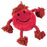 Happy Pet Happy Faces Pluche Smiley Rood 29X26X8 CM - Best4pets.nl