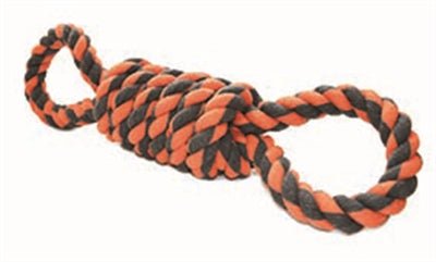 Happy Pet Nuts For Knots Extreme Spoel 8 Vorm Tugger Grijs / Oranje 55X11X11 CM - Best4pets.nl