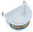 Happy Pet Voerbak Half Rond Wit LARGE 11,5X8,5X6,5 CM - Best4pets.nl