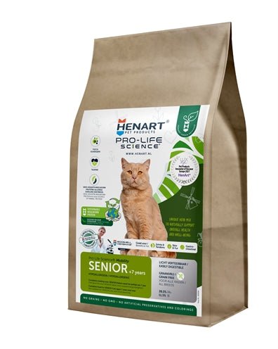 Henart Mealworm Insect Cat Senior With Hem Eggshell Membrane - Best4pets.nl