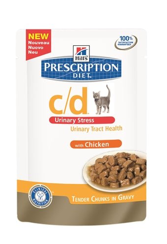 Hill's Prescription Diet Hill's Feline C/D Urinary Stress Kip 85 GR (12 stuks) - Best4pets.nl