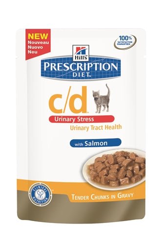 Hill's Prescription Diet Hill's Feline C/D Urinary Stress Zalm 85 GR (12 stuks) - Best4pets.nl