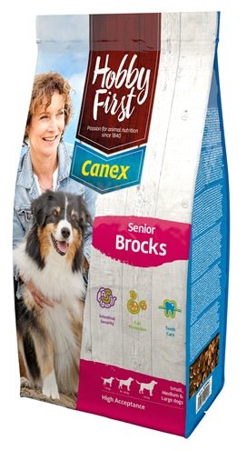 Hobbyfirst Canex Senior Brocks 12 KG - Best4pets.nl