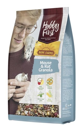 Hobbyfirst Hopefarms Mouse & Rat Granola 800 GR - Best4pets.nl