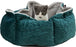 Hondenmand Estelle Groen / Grijs 50X50 CM - Best4pets.nl