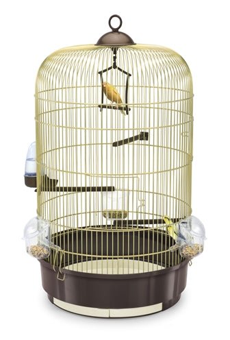 Imac Vogelkooi Luna Bruin / Messing - Best4pets.nl