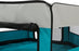 Indoor ren voor Knaagdierren Turquoise / Grijs 150X65 CM - Best4pets.nl