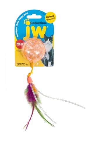 Jw Cataction Lattice Bal Met Staart - Best4pets.nl