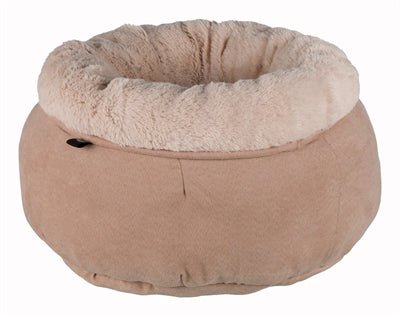 Kattenmand Elsie Velours Beige 45 X 45 CM - Best4pets.nl