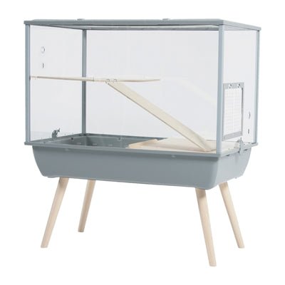 Knaagdierkooi Nevo Palace Plexiglas Grijs 78X48X87,5 CM - Best4pets.nl