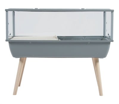 Knaagdierkooi Nevo Prestige Plexiglas Grijs 78X48X64,5 CM - Best4pets.nl