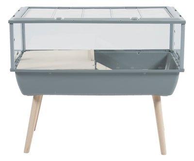 Knaagdierkooi Nevo Prestige Plexiglas Grijs 78X48X64,5 CM - Best4pets.nl