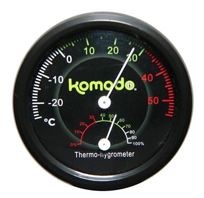 Komodo Thermometer/Hygrometer Analoog 8 CM - Best4pets.nl