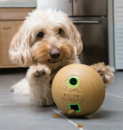 Kong Bamboo Feeder Bal Voerbal 12X12X12 CM - Best4pets.nl