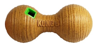 Kong Bamboo Feeder Dumbbel Voerbal 20,5X8,5X8,5 CM - Best4pets.nl