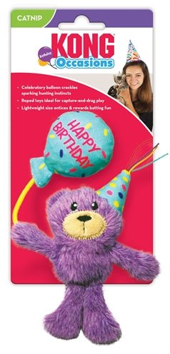 Kong Cat Occasions Birthday Teddy 18X13 CM - Best4pets.nl