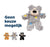 Kong Cat Softies Patchwork Bear Assorti 7,5X5X12,5 CM - Best4pets.nl