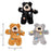 Kong Cat Softies Patchwork Bear Assorti 7,5X5X12,5 CM - Best4pets.nl