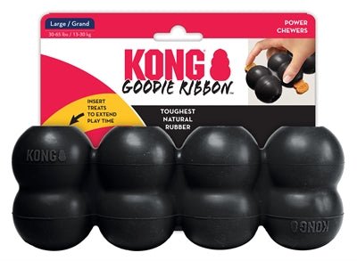 Kong Extreme Goodie Ribbon Zwart 21,5X8,5X5,5 CM - Best4pets.nl