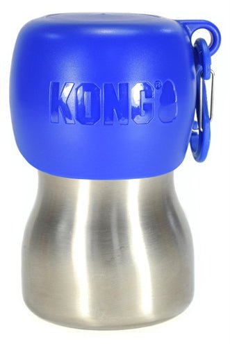 Kong H2O Drinkfles Rvs Blauw - Best4pets.nl