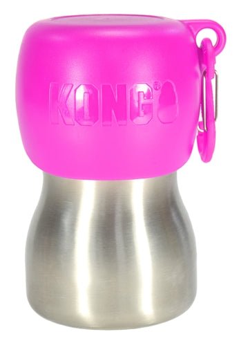 Kong H2O Drinkfles Rvs Roze - Best4pets.nl