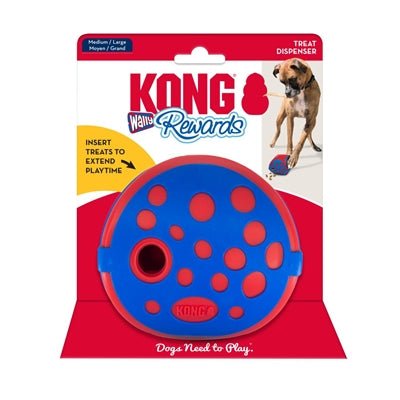 Kong Rewards Wally Blauw / Rood 12,5X12,5X12,5 CM - Best4pets.nl