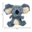 Kong Scrumplez Koala Pluche Met Piep Grijs - Best4pets.nl