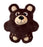 Kong Snuzzles Bear 21,5X21,5X9 CM - Best4pets.nl