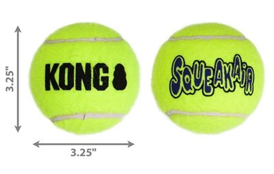 Kong Squeakair Tennisbal Geel Met Piep - Best4pets.nl