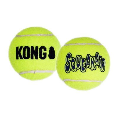 Kong Squeakair Tennisbal Geel Met Piep - Best4pets.nl