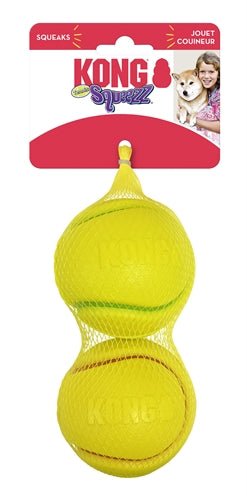 Kong Squeezz Tpr Tennisbal Geel Assorti - Best4pets.nl